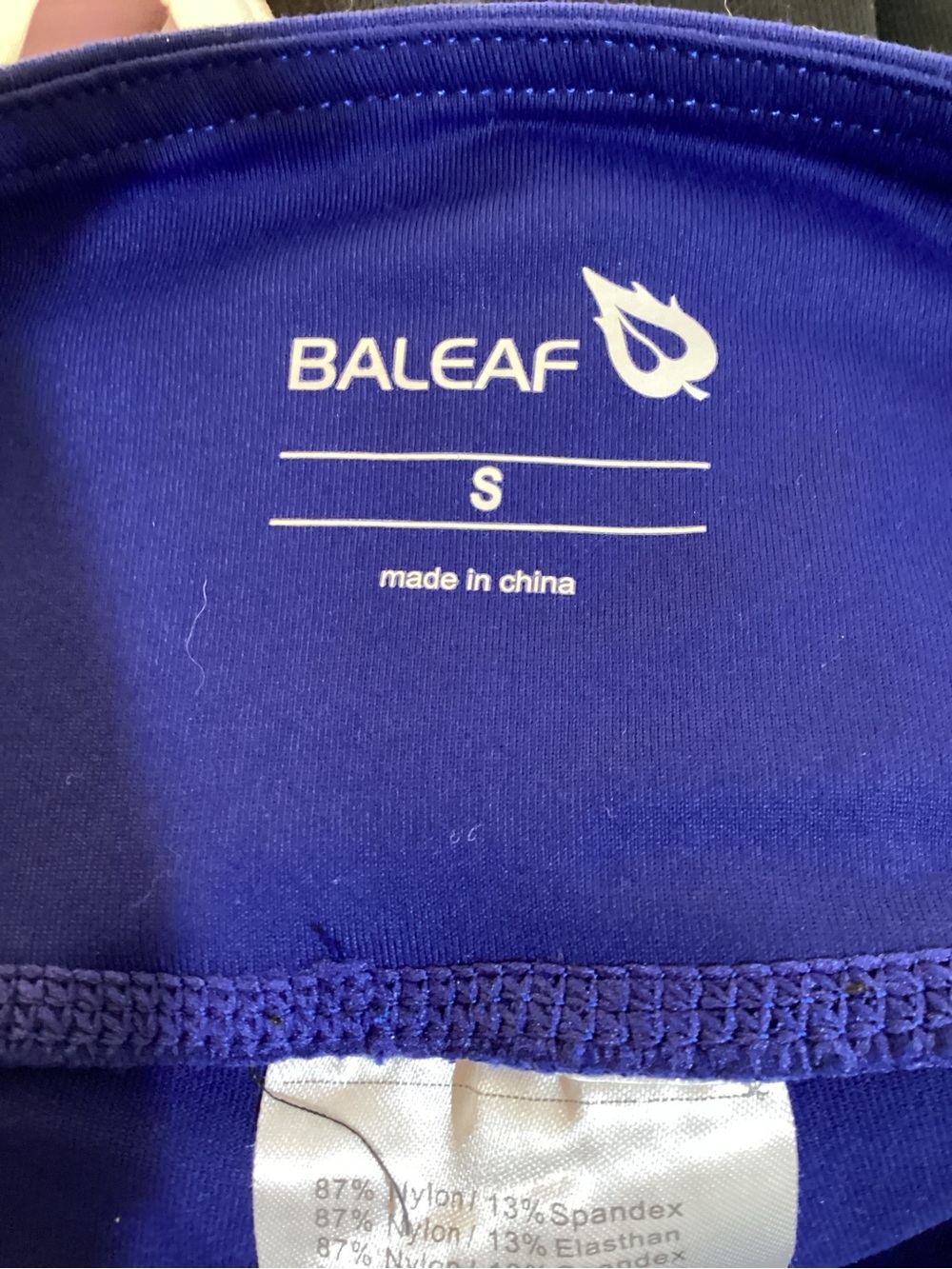 Baleaf Girls' Deep Blue Twist-Hem Leggings - Picture 8 of 8